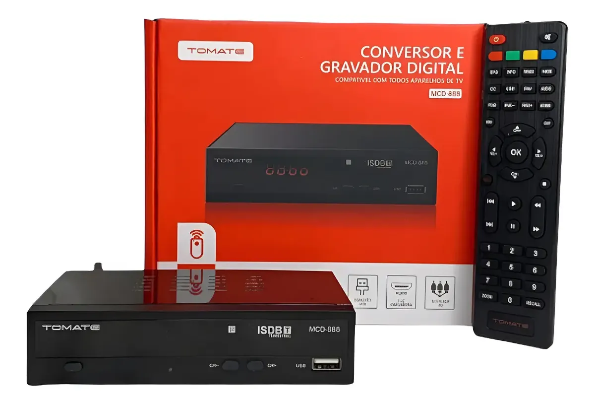 Conversor Digital Full Hd Gravador Visor Usb 110v/220v